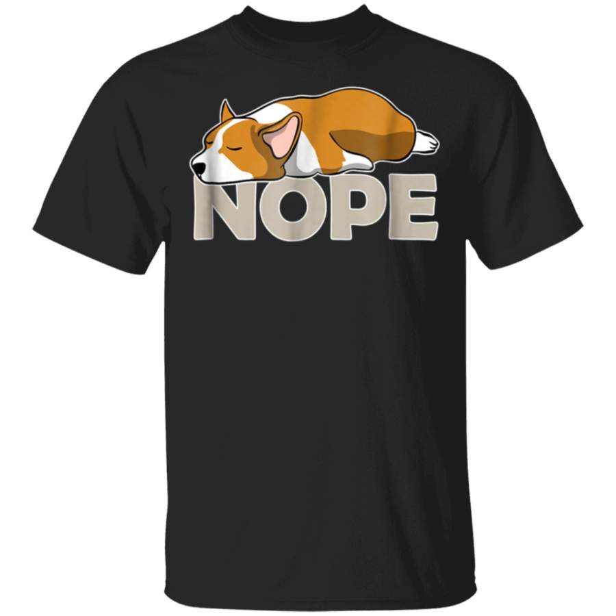 Nope Lazy Corgi Shirt