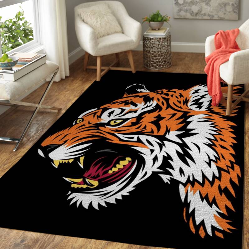 Tiger Tattoo  – Animals Area Rug Carpet