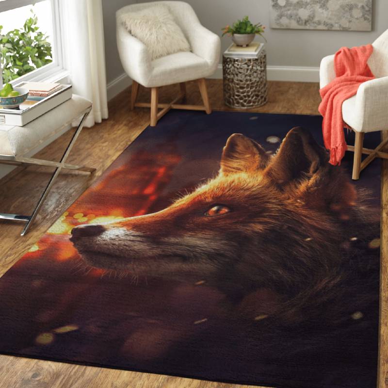 The Fox in Moscow – Animals Area Rug Carpet