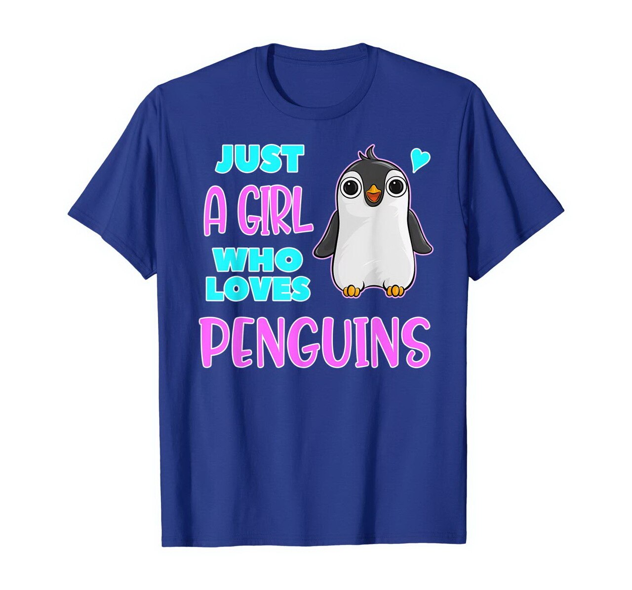 Just A Girl Who Loves Penguins T-Shirt Birthday Girl Gift New