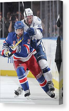 Tampa Bay Lightning V New York Rangers Jared Silber Canvas Print