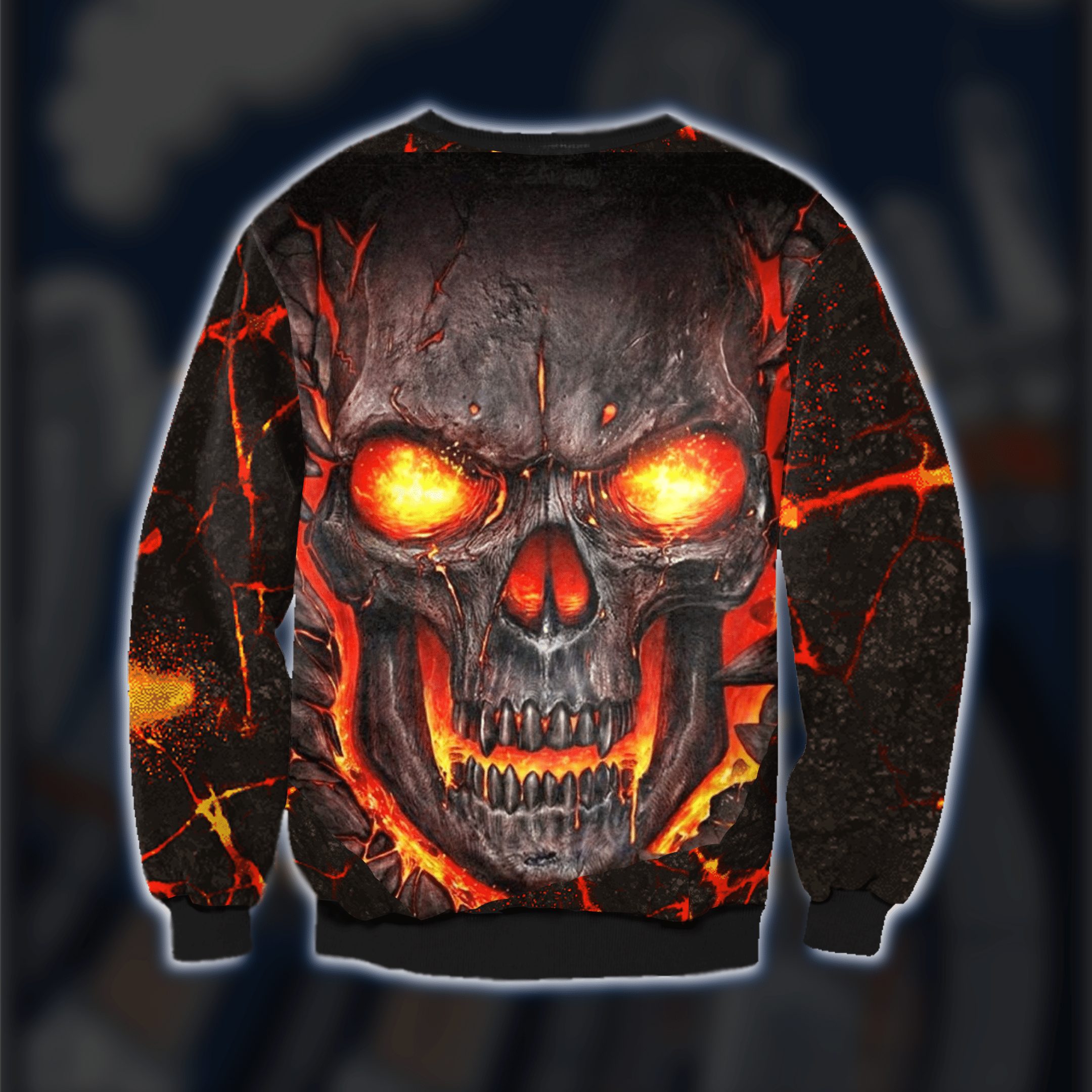 Skull Lava Ugly Christmas Sweater