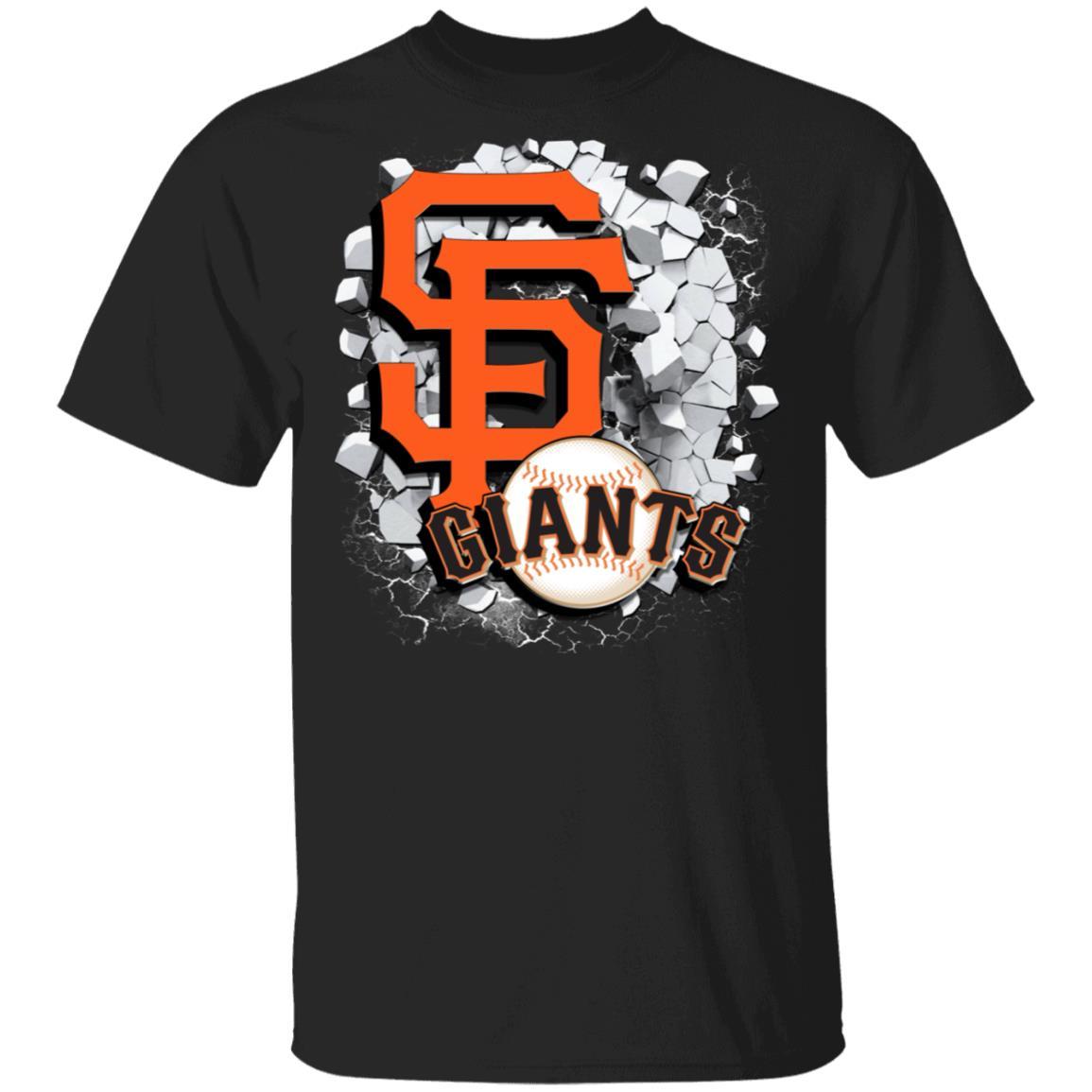 Amazing Earthquake Art San Francisco Giants T Shirt