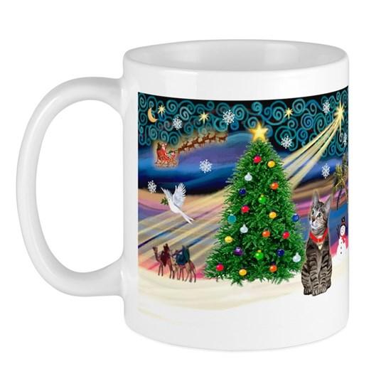 Xmas Magic & Tiger Cat Mug