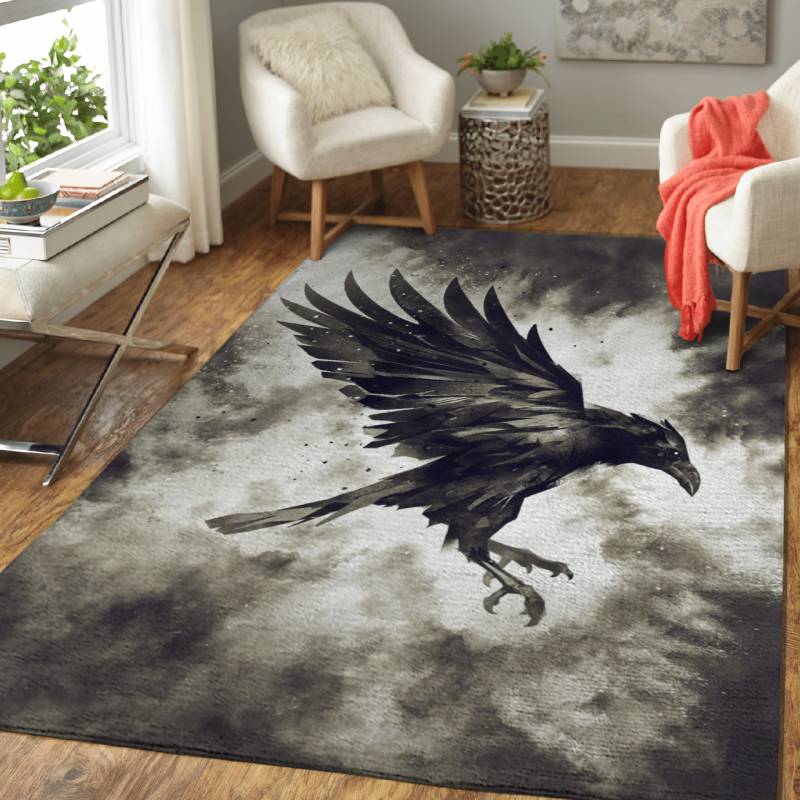 Raven – Animals Area Rug Carpet