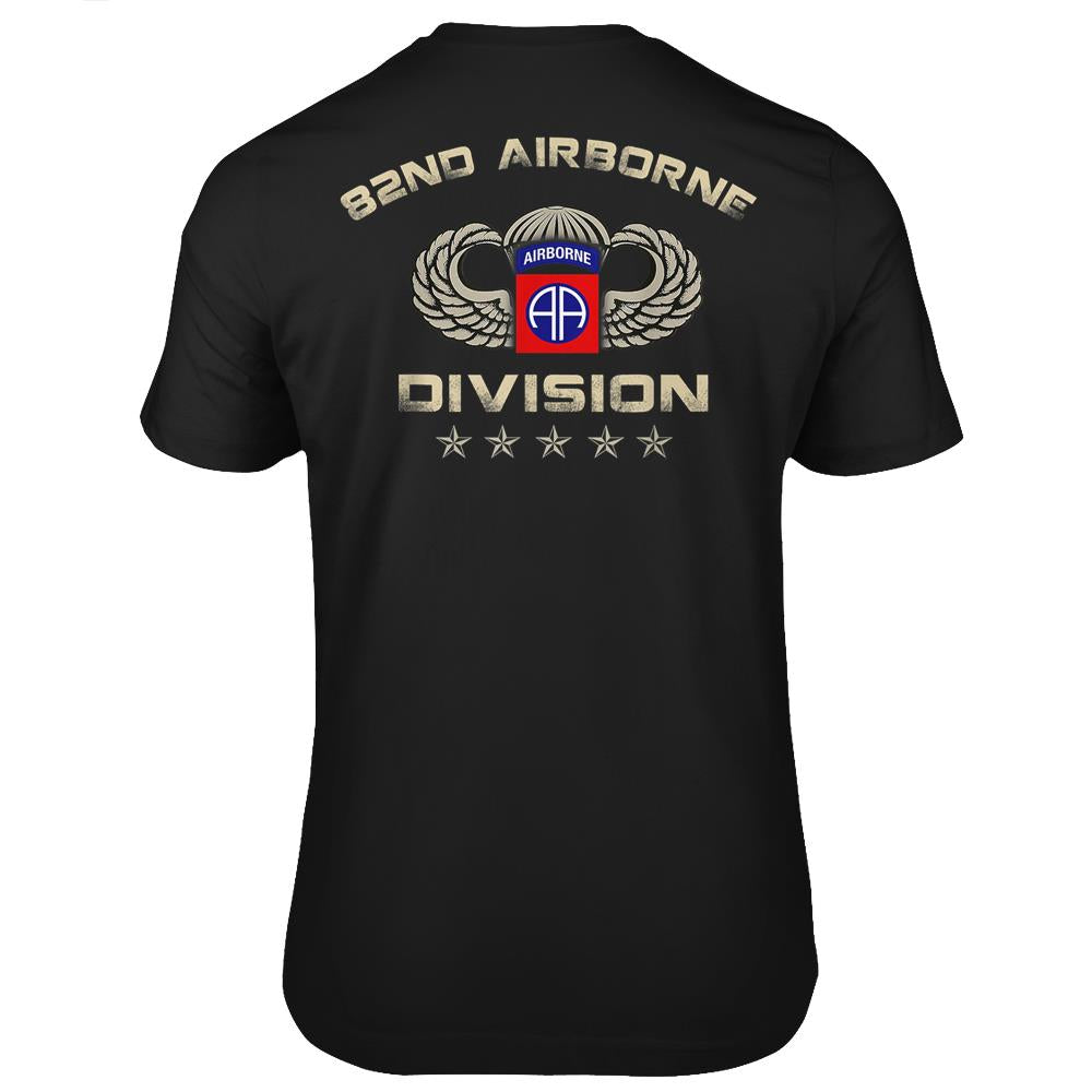 Us Army 82Nd Airborne Division Veteran Vintage T Shirts Print On Back