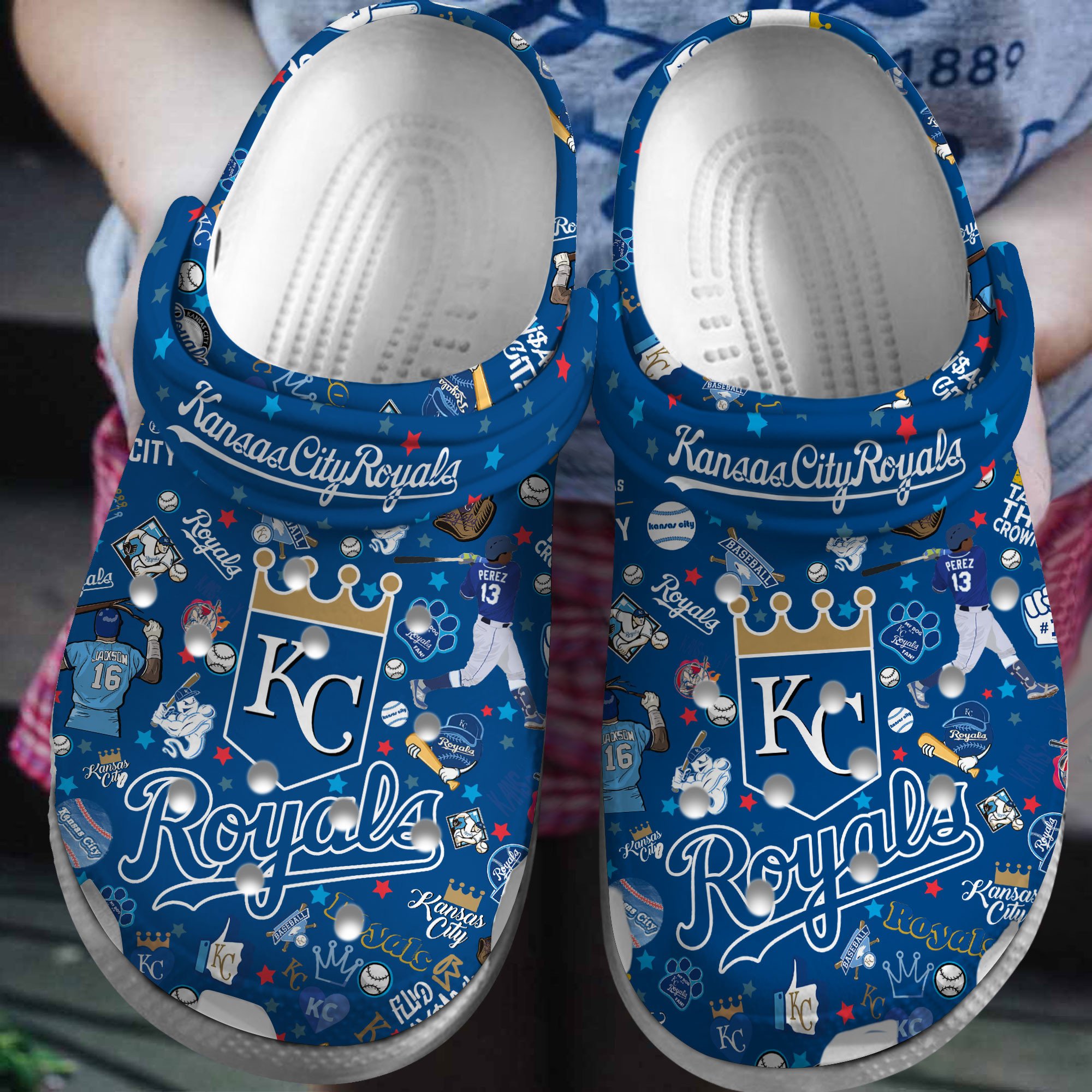 Premium Kansas City Royals MLB Sport Crocss Crocband Clogs Shoes For Men Women and Kids