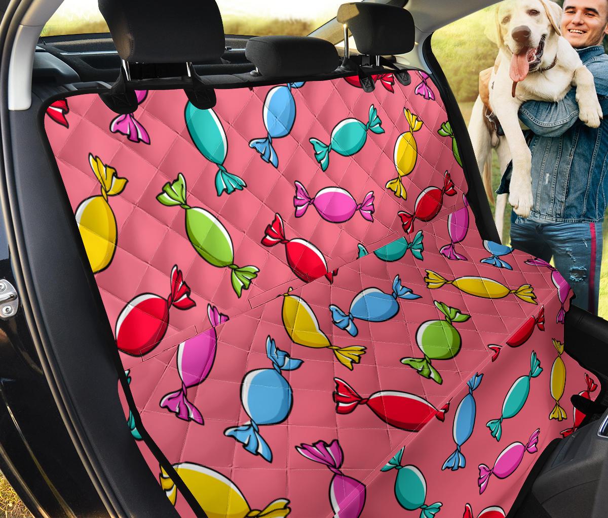 Colorful Wrapped Candy Pattern Dog Car Seat Covers