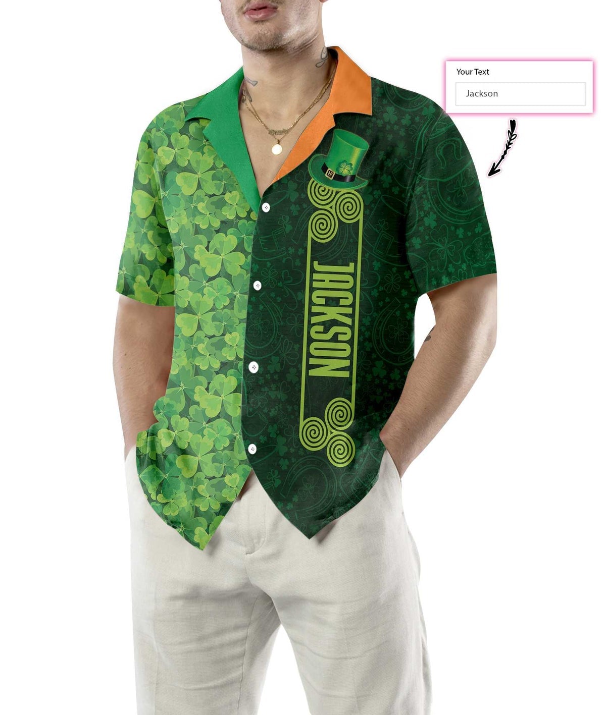 Shamrock Happy Saint Patrick’S Day Irish Ireland Custom Hawaiian Shirt | For Men & Women | Hn1034
