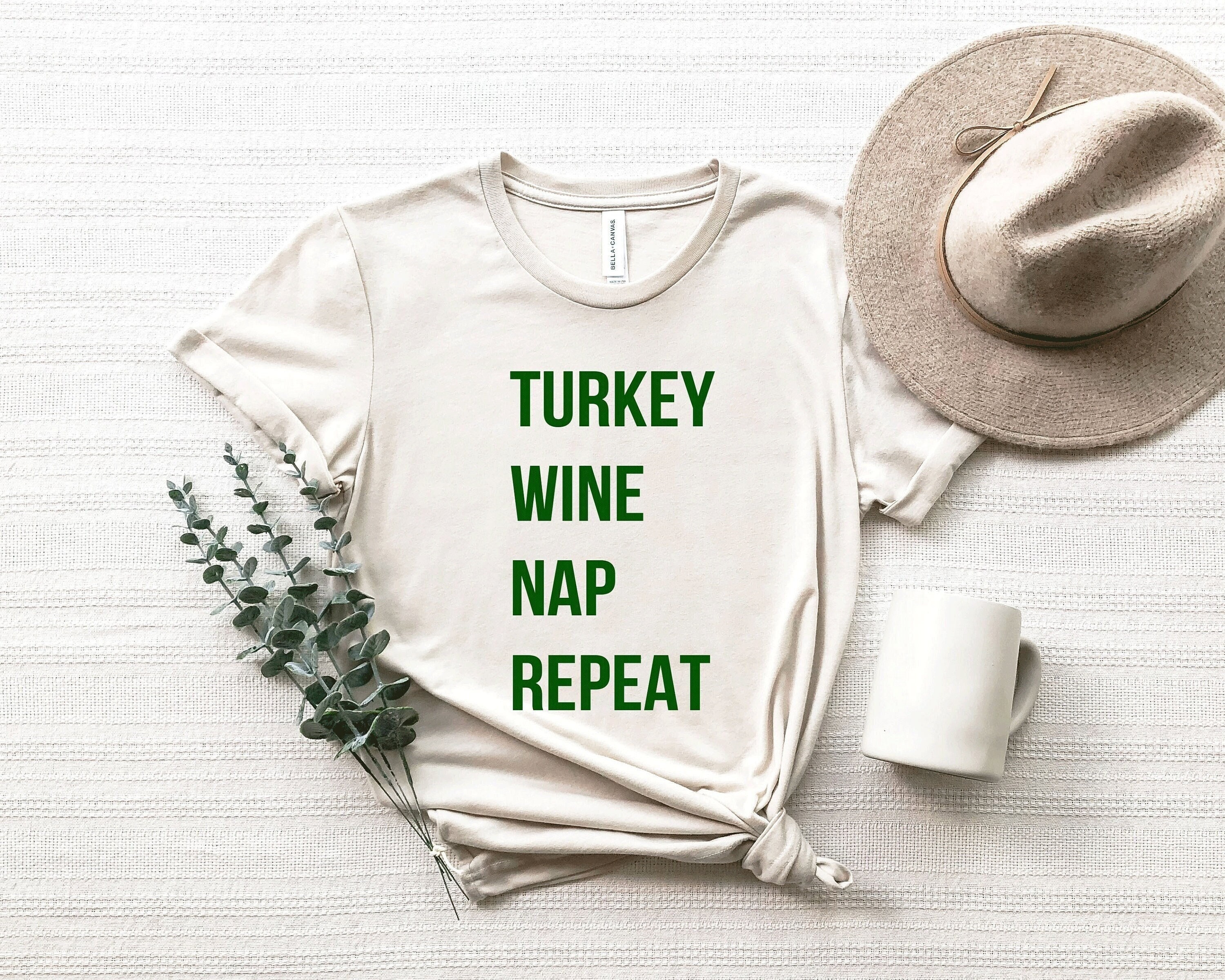 Thanksgiving Wine Shirt, Turkey Wine Nap Repeat.  Funny Wine Tshirts, Funny Thanksgiving Shirt, Fall Graphic Tees, Turkey Day Shirt