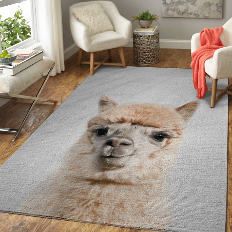 Alpaca Colorful – Animals Colorful Area Rug Carpet