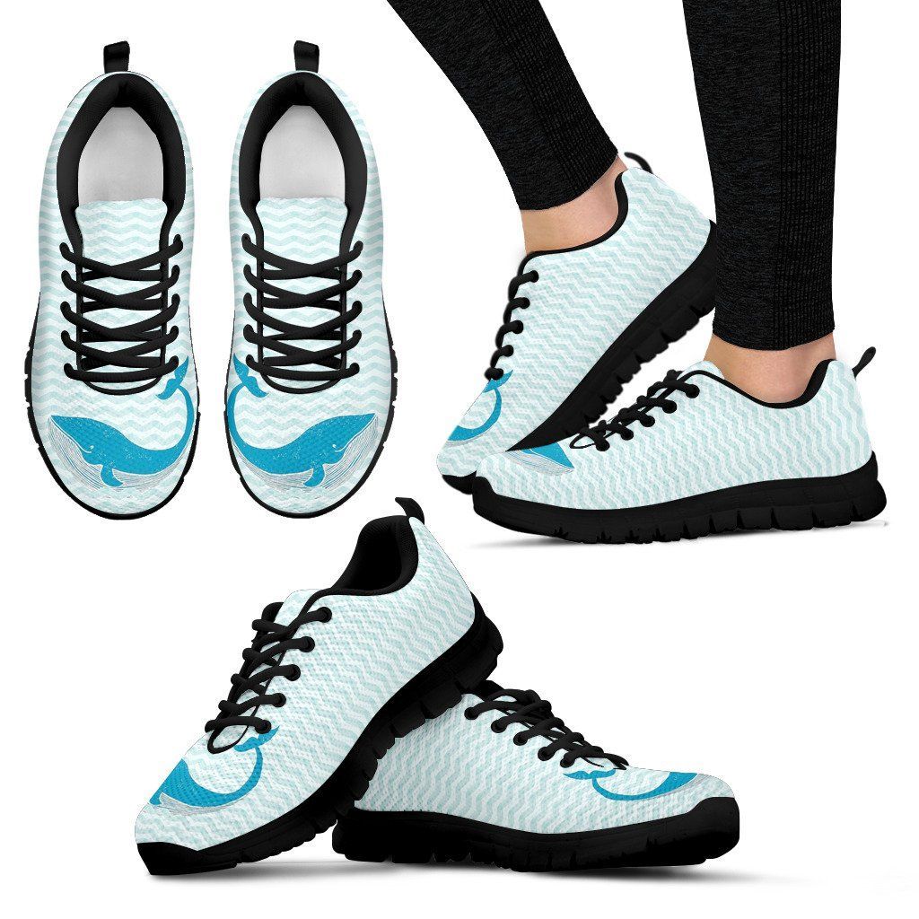 Whale Surfing Sneakers Shoes