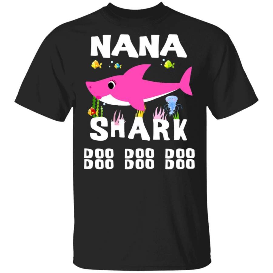 Womens Nana Shark Doo Doo Doo – Mothers Day Gift T-Shirt