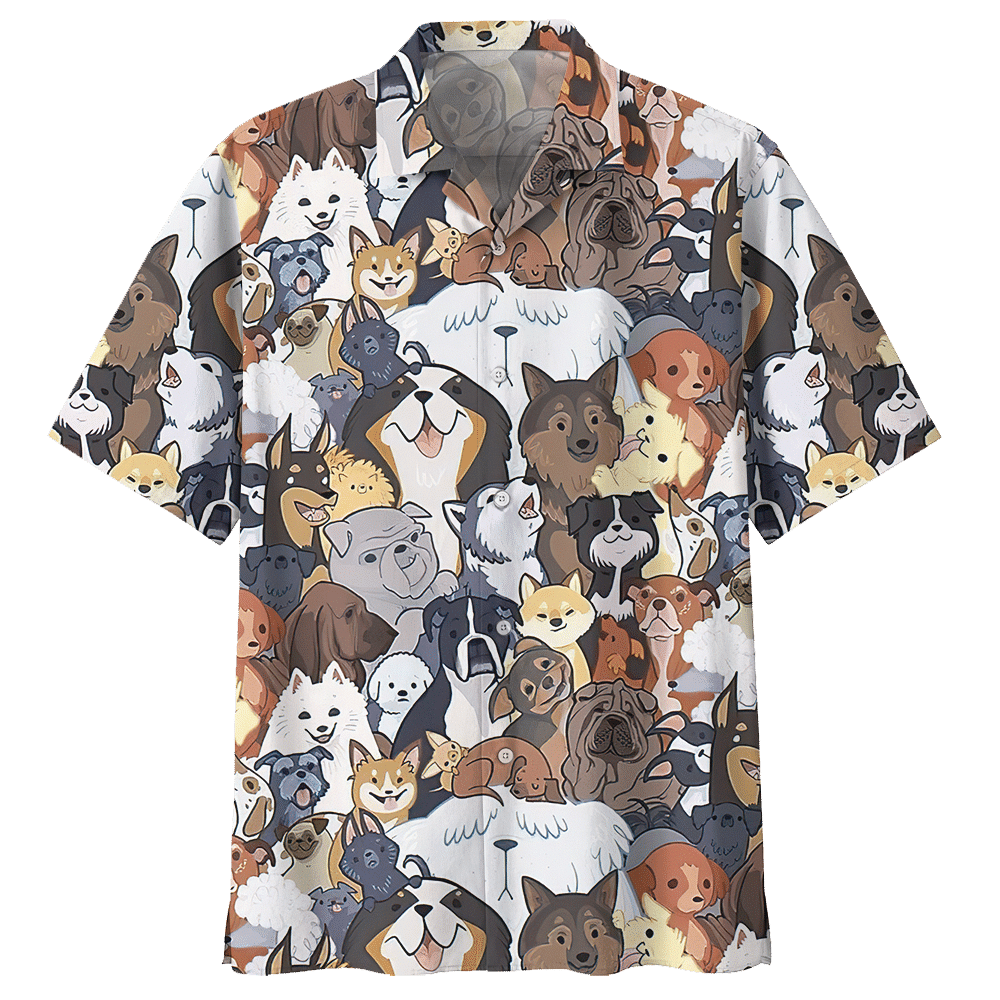 Golden Retriever Colorful Amazing Design Unisex Hawaii Shirt For Men And Women Ha41044