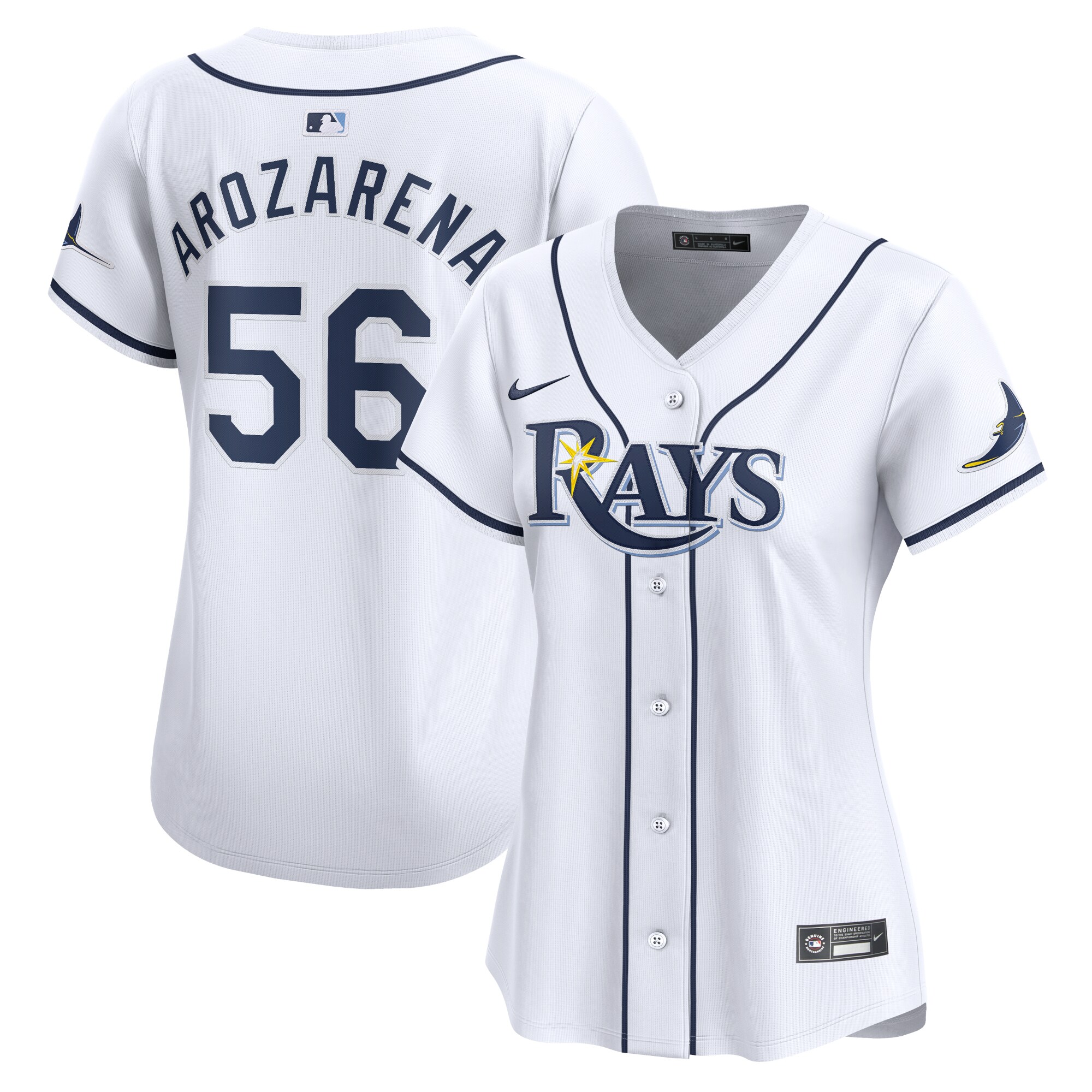 Randy Arozarena Tampa Bay Rays Women's Home Limited Player Jersey – White