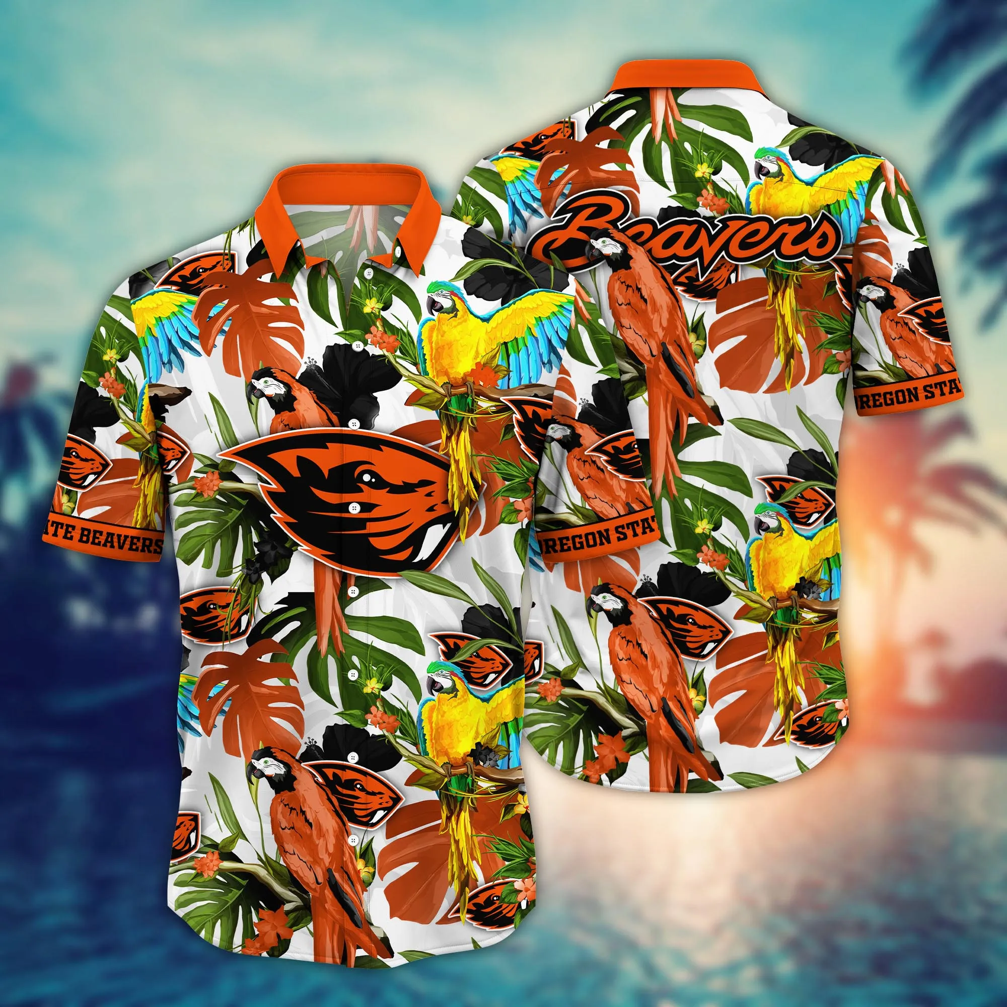 Oregon State Beavers NCCA Hawaiian Shirt Julytime Aloha Shirt