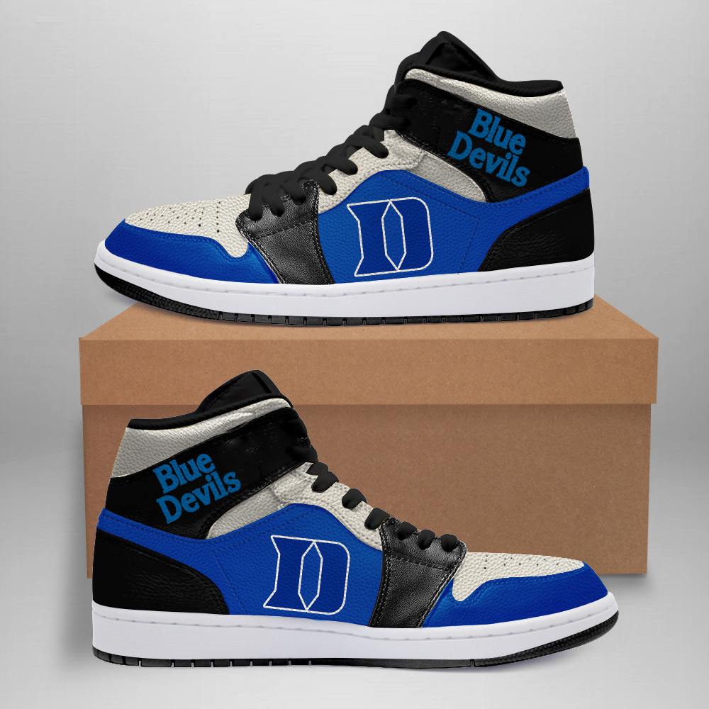 Duke Blue Devils Black Air Jordan Sneakers Shoes