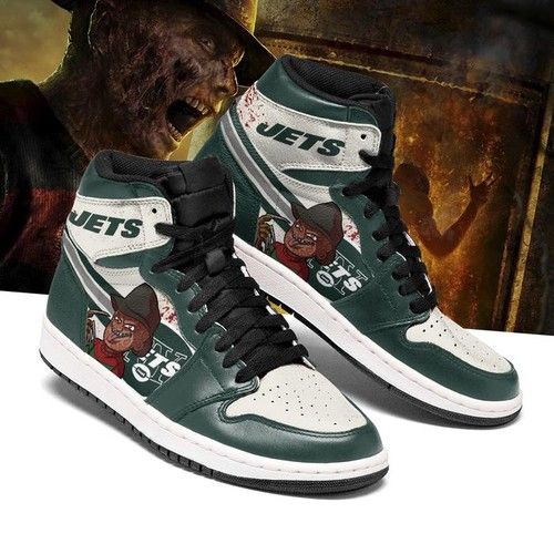 New York Jets Horror Jordan Sneakers For Fan High Top Custom Shoes Jordan Sneaker