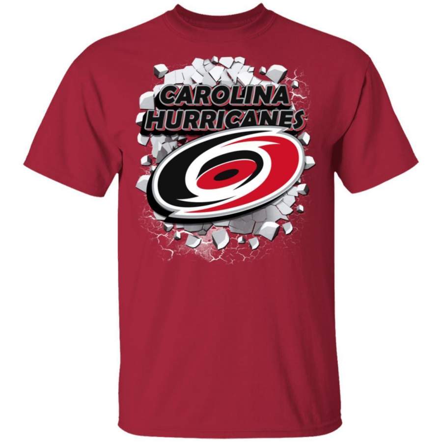 Colorful Earthquake Art Carolina Hurricanes T Shirt