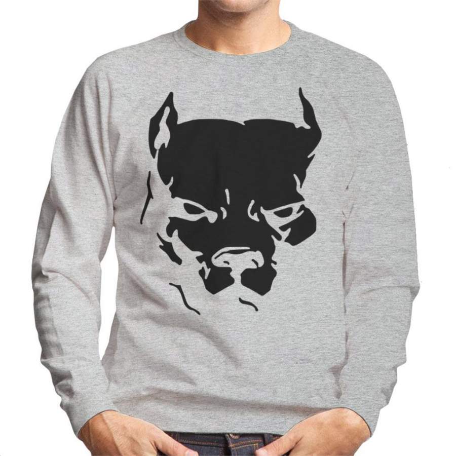 American Pitbull Silhouette Men’s Sweatshirt