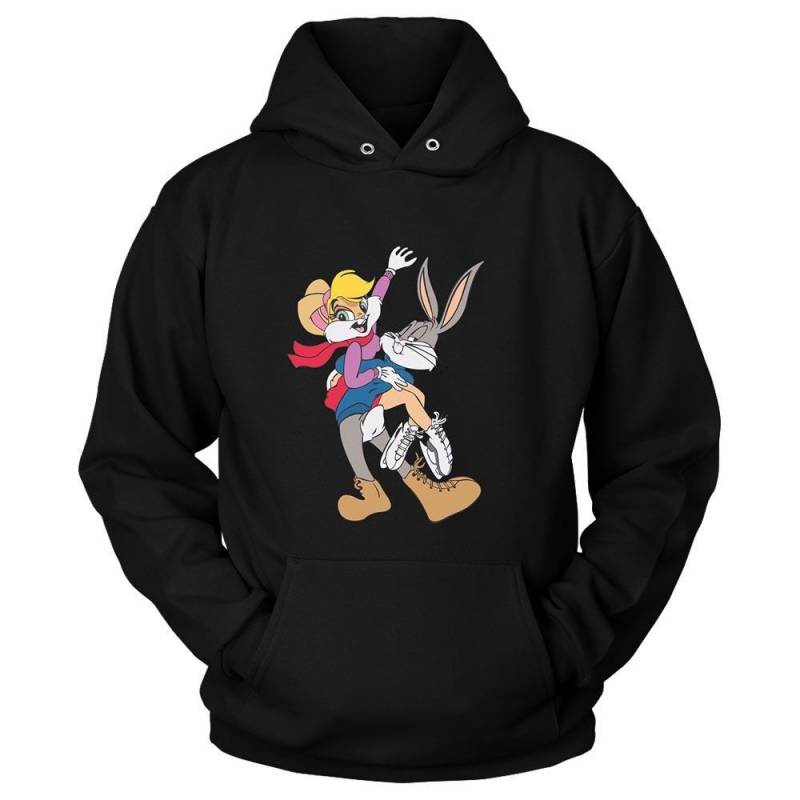 Bugs And Lola Bunny Rabbit Cartoon Movie Animal Funny Unisex Hoodie