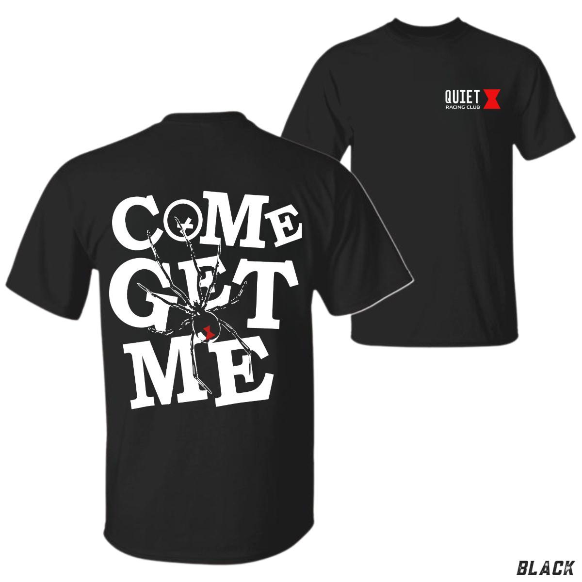 Come Get Me T-Shirt, Bold Spider Design with Attitude, Perfect for Edgy Street Style, Menswear Tops Streetwear Shirt