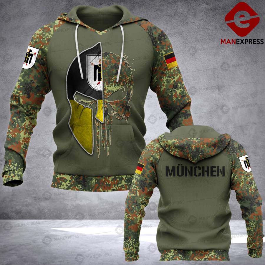 Spartan München – Germany Camo army Pns 3D printed hoodie NQA
