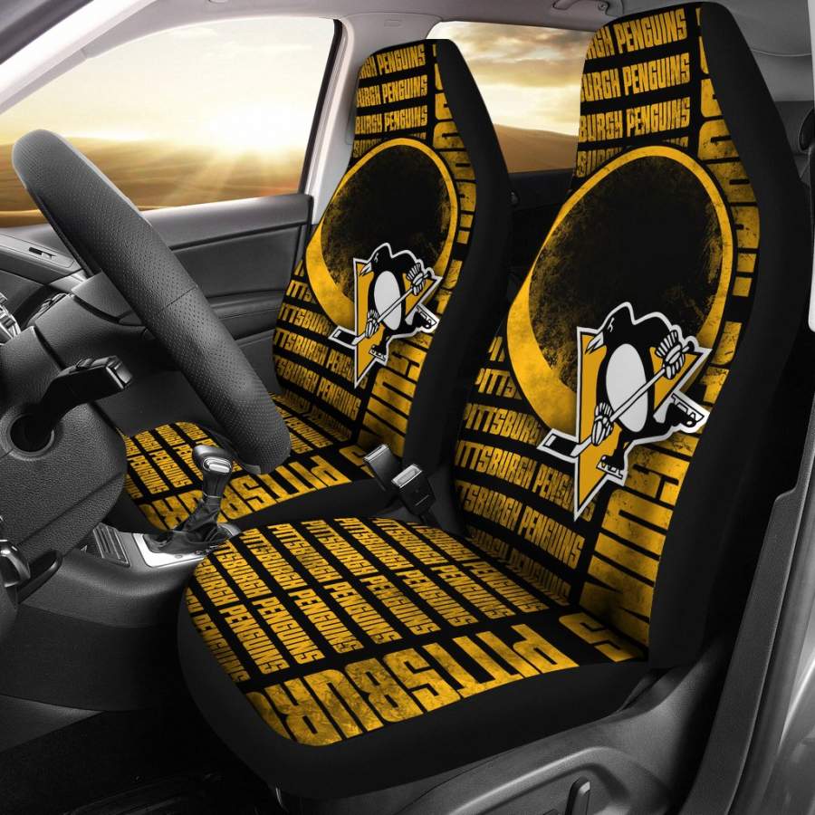 The Victory Pittsburgh Penguins Car Seat Covers