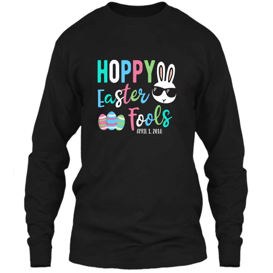 Easter April Fools Day 2018 Shirt – Hoppy Easter Fools Bunny LS Ultra Cotton Tshirt