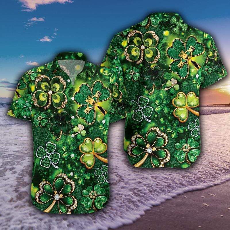 Buy Hawaii Aloha Shirts May The Luck Be With You Saint Patrick Ha90181