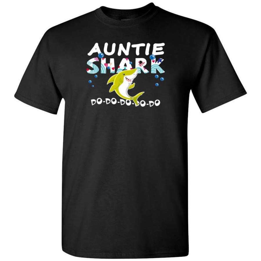 Shark Family Auntie Shark T Shirt Doo Doo Doo – T-Shirt