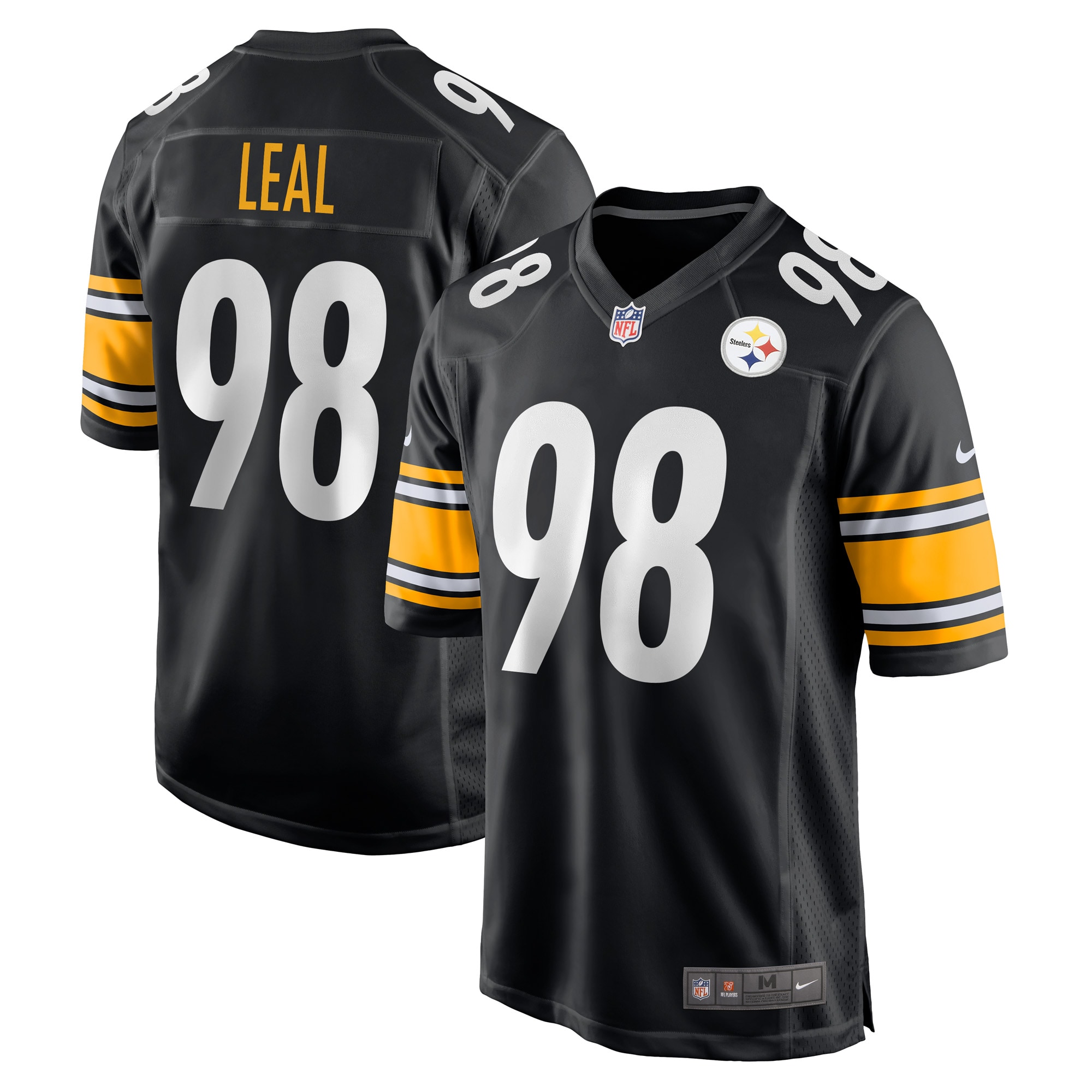 DeMarvin Leal Pittsburgh Steelers Game Player Jersey – Black