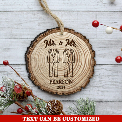 Personalized Mr. & Mr. Ornament, Our First Christmas, Newlywed Gift, Wedding Gift, Christmas Gift, Personalized Gift, Custom Christmas Ornament