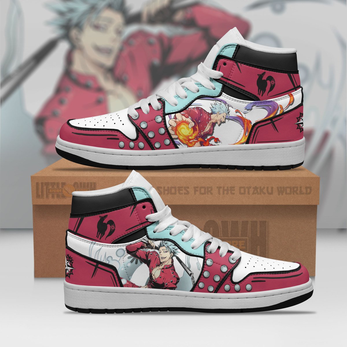 Ban Jd Sneakers Custom The Seven Deadly Sins Anime Shoes