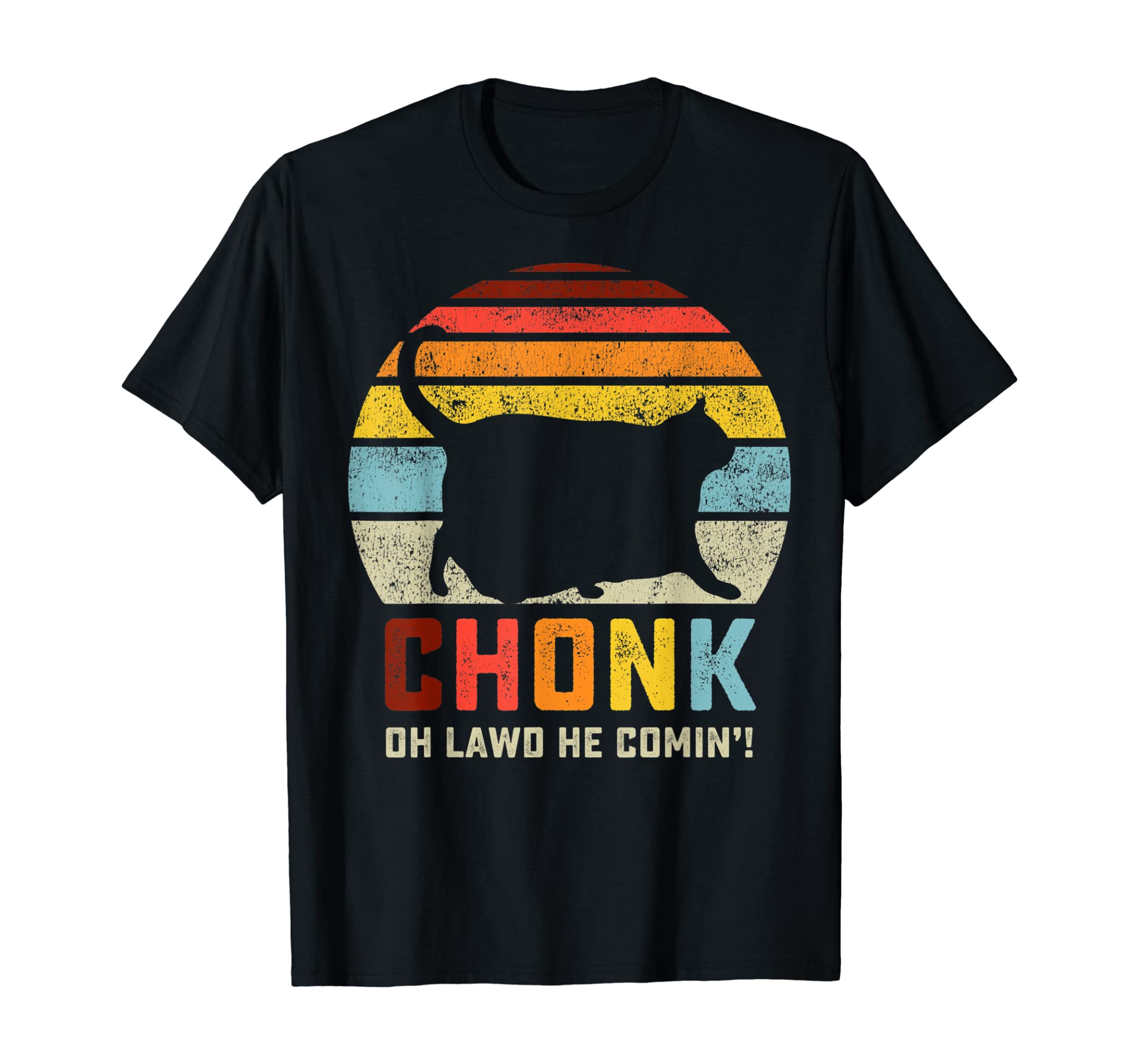 Chonk Cat Scale Meme Funny Retro Style Vintage Cats Memes T-Shirt