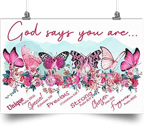 Butterfly Horizontal Poster-God Say You Are-Home Decoration Poster, Wall Poster, Home And Room Decoration, Gifts For Friends And Relatives, Souvenirs.