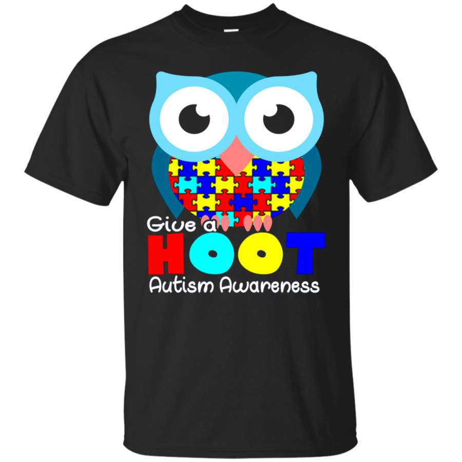 AGR Autism Owl Autism Awareness T-Shirt Give a Hoot Owl Tshirt