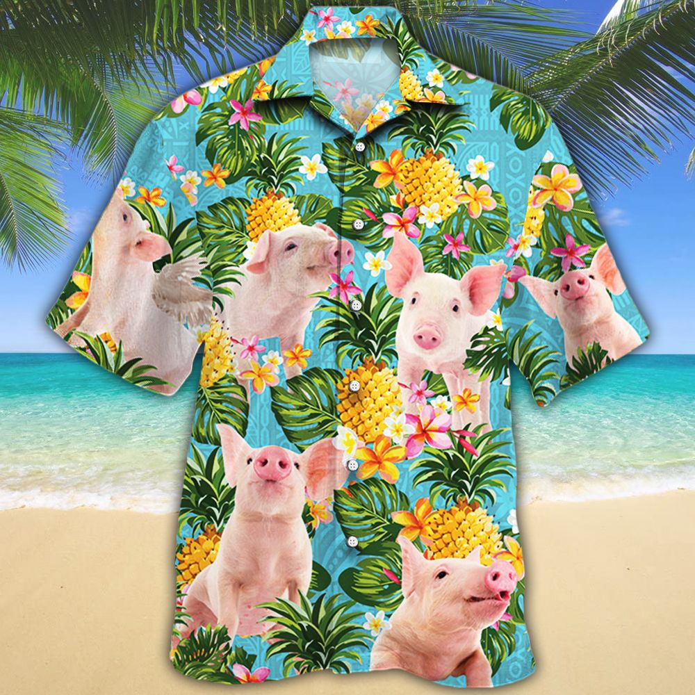 Pig Lovers Pineapple Hawaii Shirt Ha82292