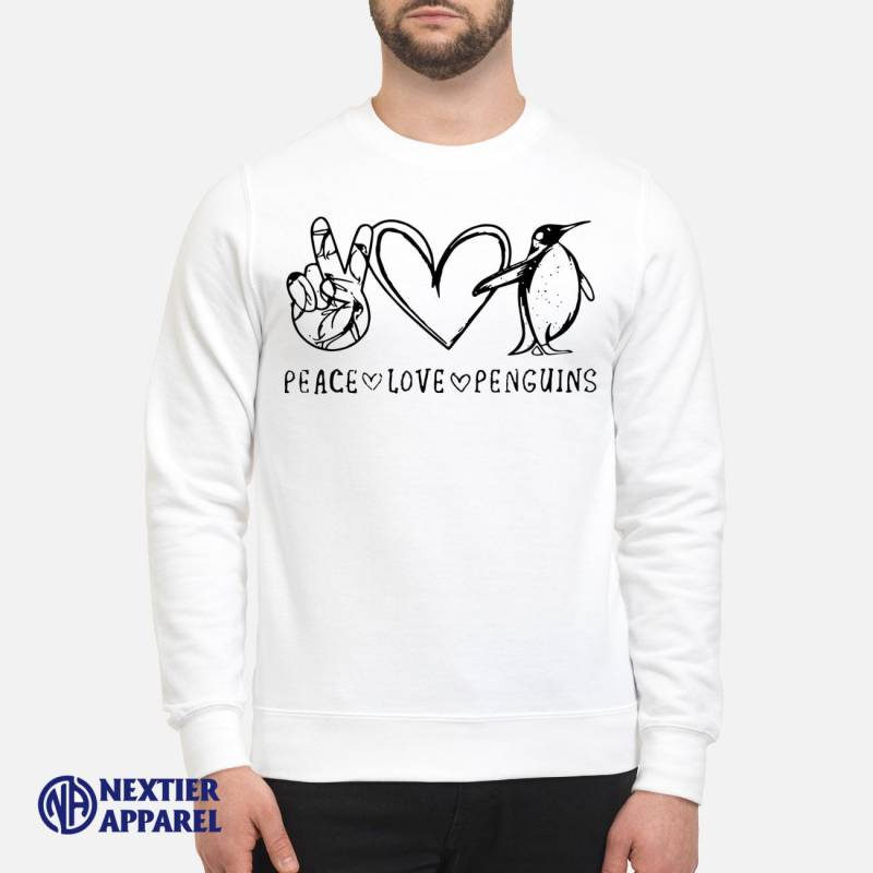 Peace Love Penguins Hoodie Unisex Sweatshirt