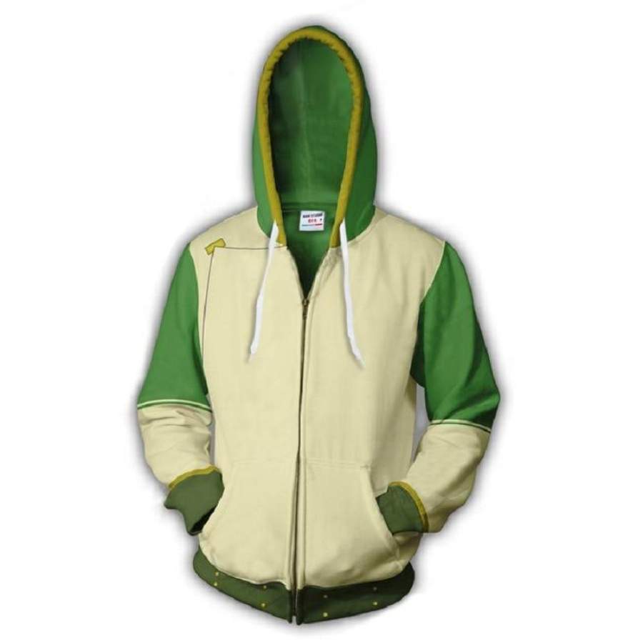Avatar: The Last Airbender Hoodie 3D Zip Up Polyester Sportswear
