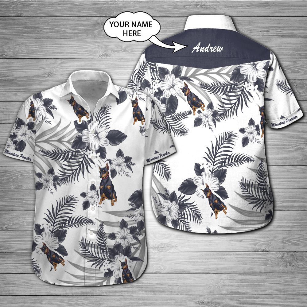 Miniature Pinscher Custom Name Hawaii Shirt 201 Ha8767