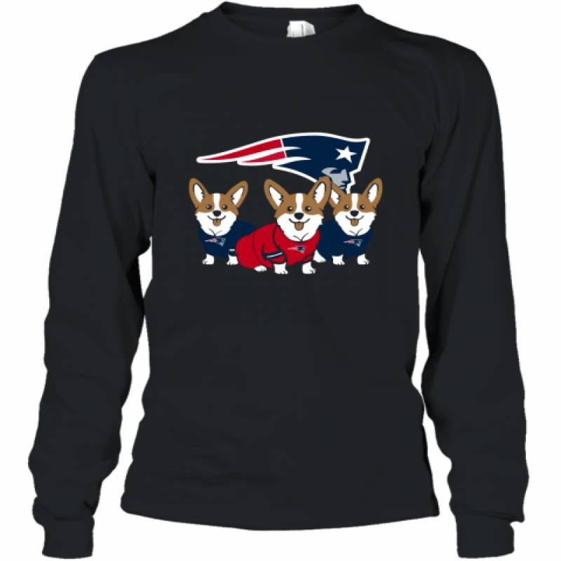 New England Patriots Corgi shirt Long Sleeve T-Shirt