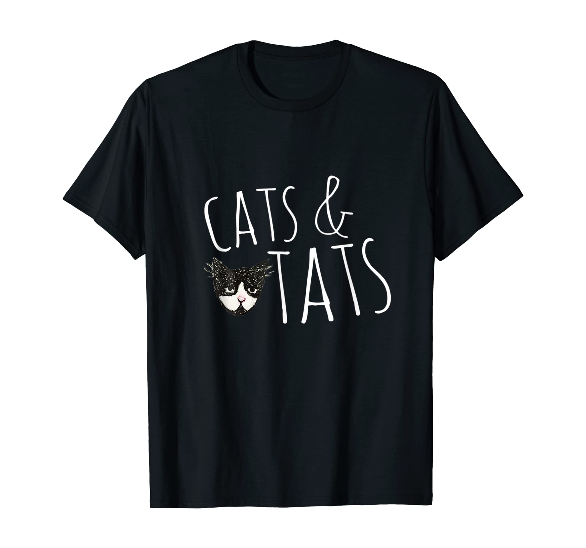 Cats and Tats t-shirt cat tattoo lover tee