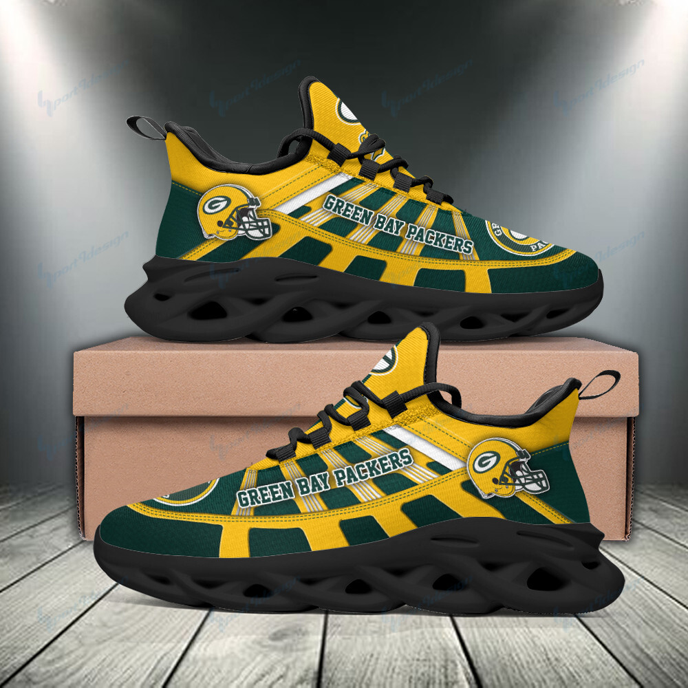 Green Bay Packers Yezy Running Sneakers Bb364