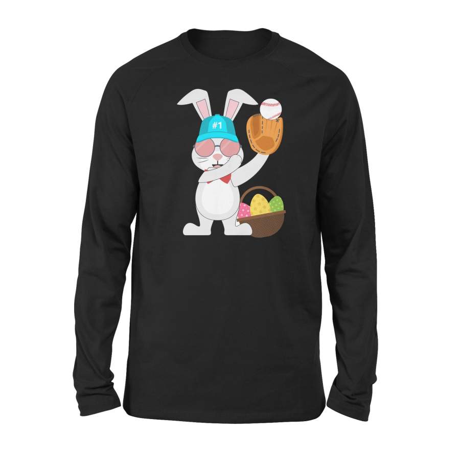 Baseball Rabbit Bunny Long Sleeve T-Shirt