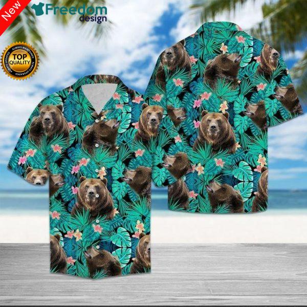 Bear Tropical Hawaiian Shirt | Unisex