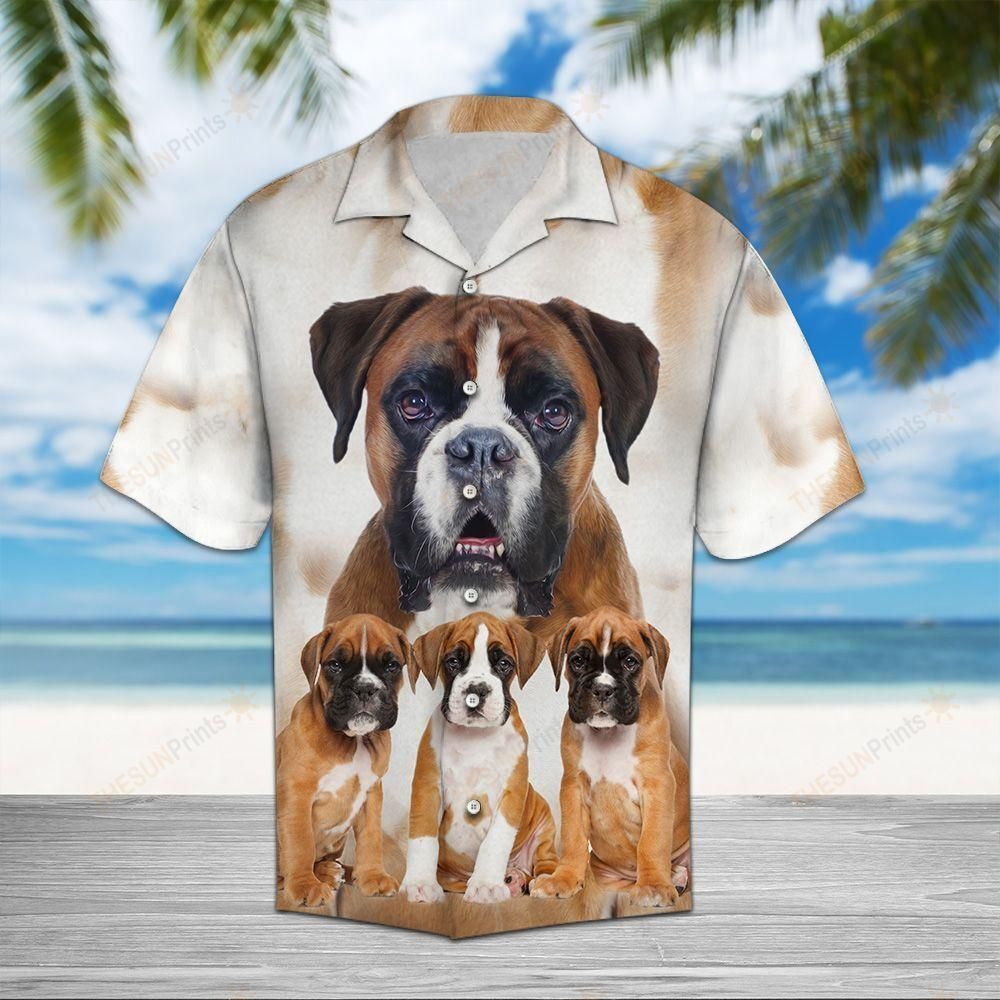 Boxer Great Hawaiian Shirt Ha78963