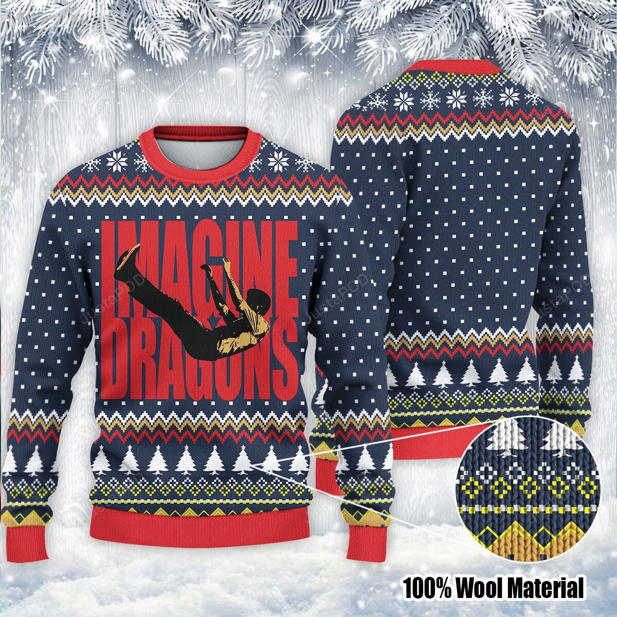 Imagine Dragons Mercury Tour Rock Ugly Christmas Sweater