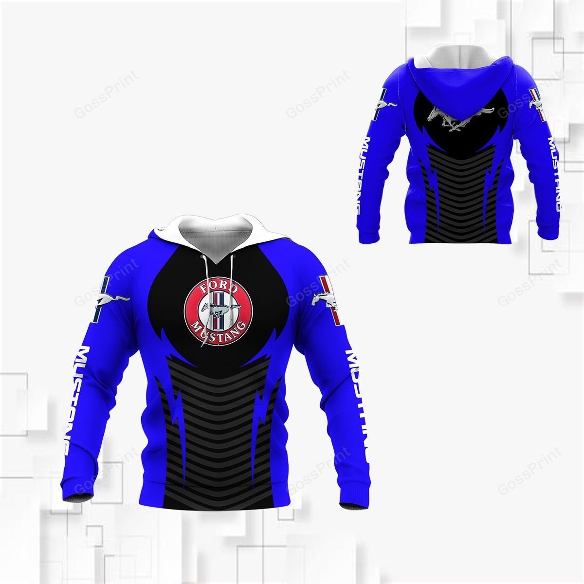 3D ALL OVER MUSTANG SHIRT VER 7