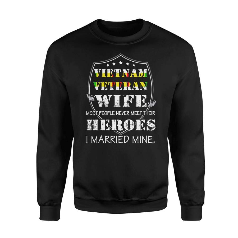 Vietnam veteran wife – Premium Fleece Sweatshirt